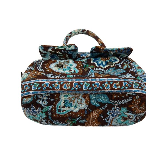 Vera Bradley Java Blue Dome Satchel Hand Bag - Picture 3 of 12